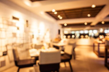 Soyut bulanıklık ve ufuk restoran ve kafe iç arka planı için