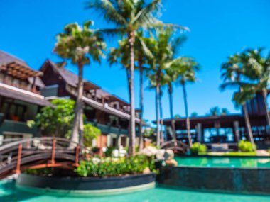 Soyut bulanıklık ve seyahat ve tatil için otel ve tatil arka plan defocused