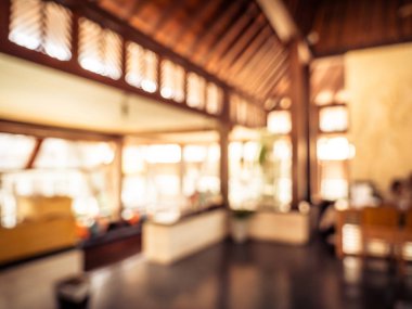 Soyut bulanıklık ve ufuk açık büfe restoran ve kafe Cafe iç arka planı için