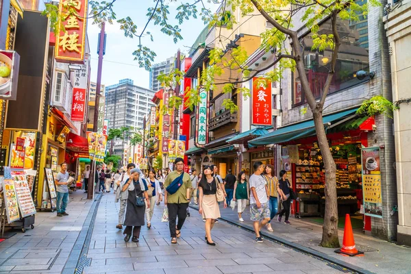 Yokohama Japonya 26 Temmuz 2018: China town bir popüler yerdir için zevk yokohama CITY Japonya Çin yemeği restoranda
