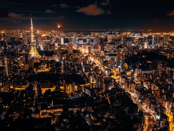 Hermosa Ciudad Con Arquitectura Edificio Paisaje Urbano Tokio Japón Por —  Fotos de Stock