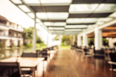 Soyut bulanıklık ve ufuk restoran ve kafe iç arka planı için