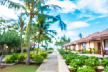 Soyut bulanıklık ve ufuk lüks hotel and resort tatil için seyahat ve arka plan tatil