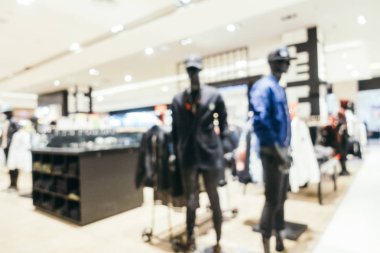 Arkaplan için mağaza içi soyut bulanıklık ve odaklanmış alışveriş merkezi