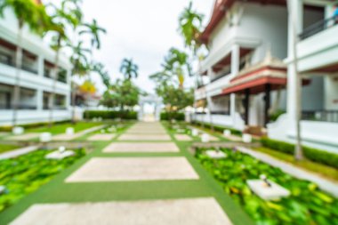 Seyahat ve tatil için güzel otel ve tatil arka plan bulanıklık