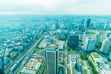 Güzel dış yapı ve Mimarlık Yokohama şehir manzarası Japonya
