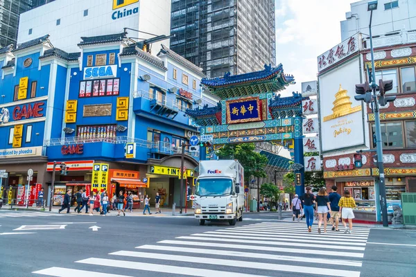 Yokohama Japonsko Července 2018 Čína Město Oblíbeným Místem Pro Vychutnat — Stock fotografie