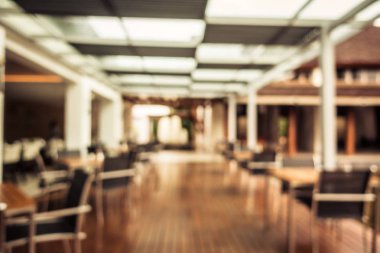 Soyut bulanıklık ve ufuk restoran ve kafe iç arka planı için