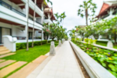 Seyahat ve tatil için güzel otel ve tatil arka plan bulanıklık