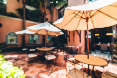 Arka plan için soyut bulanık restoran ve kafenin içi