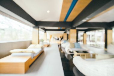 Soyut bulanıklık ve ufuk lobi ve arka plan için otel iç