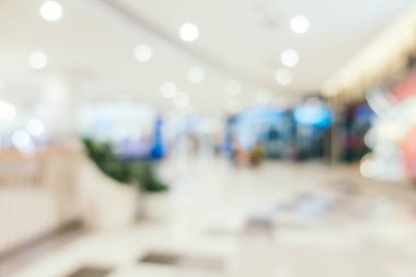 Arkaplan için mağaza içi soyut bulanıklık ve odaklanmış alışveriş merkezi