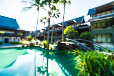 Seyahat ve tatil için güzel otel ve tatil arka plan bulanıklık