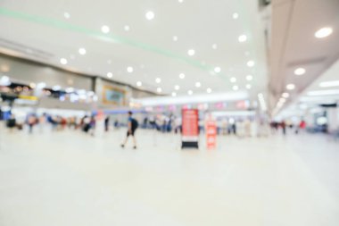 Soyut bulanıklık ve arka plan için Havaalanı terminal iç defocused