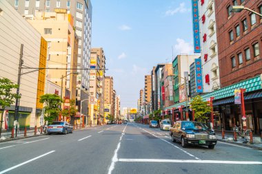 Tokyo, Japonya - 3 Ağustos 2018: Tokyo Japonya'sermayeye sahip kişi, bina ve daha bir sürü şehirdir