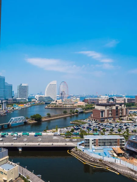 Hermosa Arquitectura Del Edificio Ciudad Yokohama Skyline Japón — Foto de Stock