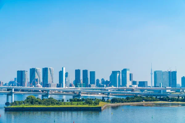 Hermoso Edificio Arquitectura Paisaje Urbano Ciudad Tokyo Con Puente Arco —  Fotos de Stock