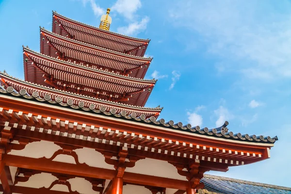 Beautiful Architecture Building Sensoji Temple Famous Place Visit Asakusa Area — Stock Photo, Image