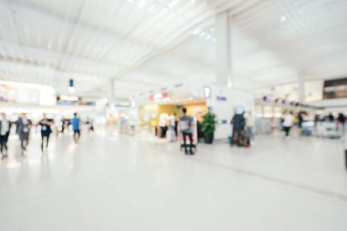 Soyut bulanıklık ve arka plan için Havaalanı terminal iç defocused