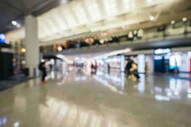 Soyut bulanıklık ve arka plan için Havaalanı terminal iç defocused