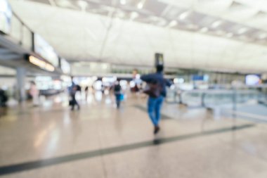 Soyut bulanıklık ve arka plan için Havaalanı terminal iç defocused