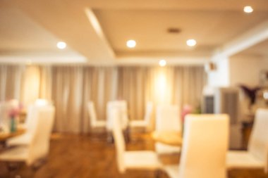 Soyut bulanıklık ve ufuk restoran ve kafe iç arka plan ve yüzey için