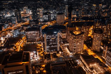 Güzel dış yapı ve Mimarlık Yokohama şehir manzarası Japonya