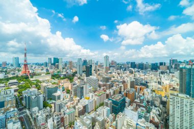 Tokyo şehir manzarası Japonya bina güzel mimari