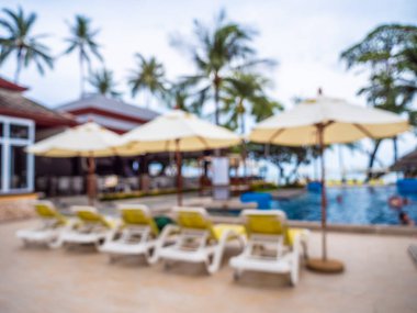 Soyut bulanıklık ve seyahat ve tatil için otel ve tatil arka plan defocused