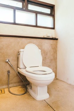 Beyaz kase koltuk dekorasyon banyo iç