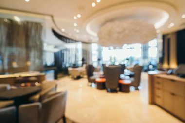 Soyut bulanıklık ve arka plan için otel lobisi.