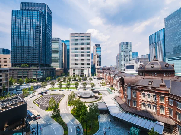 Piękny Gród Architektury Budynku Tokio Stacja Mieście Tokio — Zdjęcie stockowe