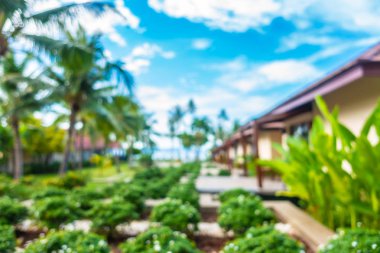 Soyut bulanıklık ve ufuk lüks hotel and resort tatil için seyahat ve arka plan tatil