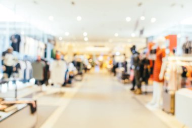 Bulanıklık bokeh ve ufuk alışveriş merkezi Mağazası iç arka planı için