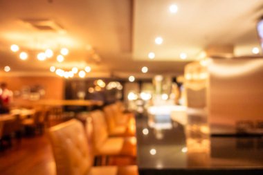 Soyut bulanıklık ve ufuk restoran ve kafe iç arka plan ve yüzey için