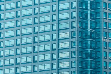 Güzel modern dış ofis cam pencere desen dokular ile Binası