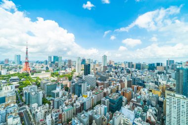 Tokyo şehir manzarası Japonya bina güzel mimari