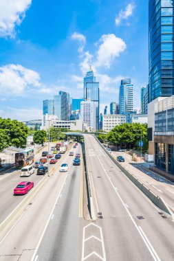 Hong kong, Çin - 15 Eylül, 2018: güzel mimari ofis hongkong City dış gökdelen Binası