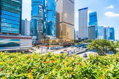 Hong kong, Çin - 15 Eylül, 2018: güzel mimari ofis hongkong City dış gökdelen Binası