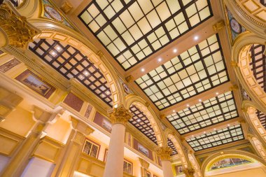 Macau, Çin - 8 Eylül 2018: Venedik m dönüm noktası olan