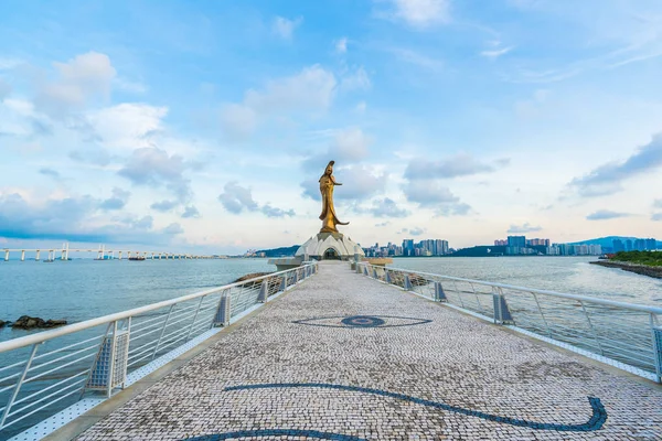 Bela Estátua Kun Iam Marco Cidade Macau — Fotografia de Stock