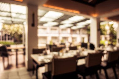 Soyut bulanıklık ve ufuk restoran ve kafe iç arka planı için