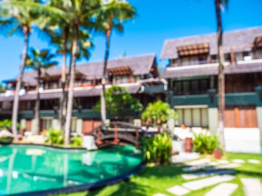 Soyut bulanıklık ve seyahat ve tatil için otel ve tatil arka plan defocused