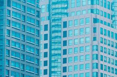 Güzel modern dış ofis cam pencere desen dokular ile Binası