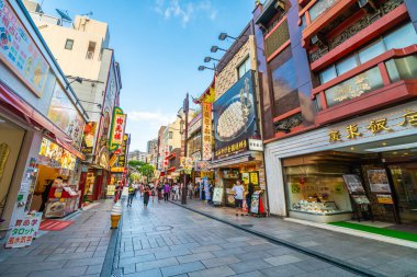 Yokohama Japonya 26 Temmuz 2018: China town bir popüler yerdir için zevk yokohama CITY Japonya Çin yemeği restoranda