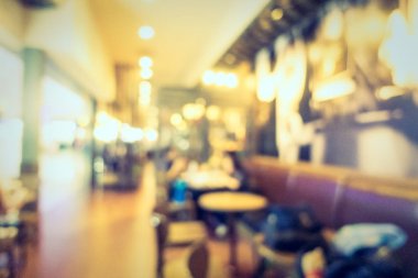Soyut bulanıklık ve ufuk restoran ve kafe Cafe iç arka planı için