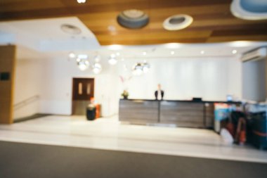 Soyut bulanıklık ve arka plan için otel lobisi.