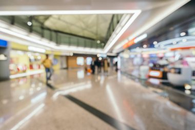 Soyut bulanıklık ve arka plan için Havaalanı terminal iç defocused