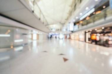 Soyut bulanıklık ve arka plan için Havaalanı terminal iç defocused