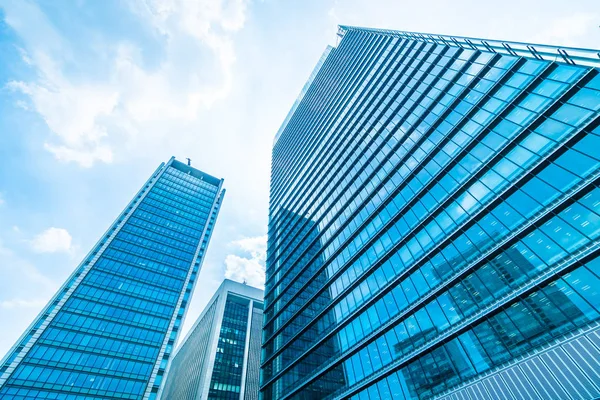 Beautiful Architecture Business Office Building Window Glass Pattern Skyscraper City — Stock Photo, Image